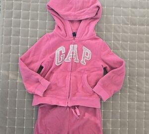 GAP Kids Pink Hoodie and Sweatpants Set